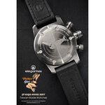 elegantsis JF48QS機頭藝術-女郎計時手錶-黑/48mm ELJF48QS-OB01LC, , large