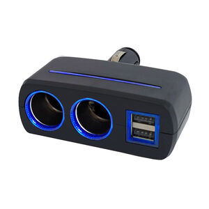 2 Socket  USB Car Charger