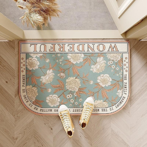 Soft diatomaceous earth water-absorbing non-slip floor mat with color printing