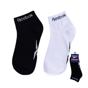 Reebok單入棉選柔軟1/4襪-白色25~27