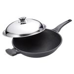 PERFECT 理想牌 日式黑金鋼炒鍋不沾炒鍋附蓋 附蓋30cm-Leidea樂德兒, , large