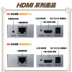 昌運監視器 HD-ES60-4K 4K 60米 HDMI單網延長器, , large