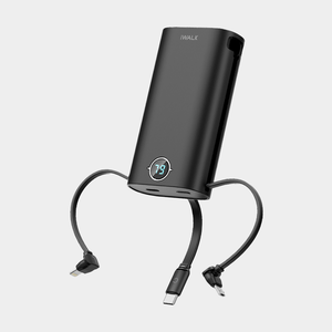 【GUXON】iWALK 9000mAh Power Squid Fast Charger 18W / Type-C + Lightning + Micro-USB / Black