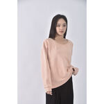 (2XL) atmosphere棉質圓領粉色長袖上衣二手衣, , large