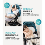 【芽比兔】嬰幼兒多功能安撫音樂通風推車坐墊(雪白灰), , large