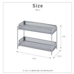 【H&R安室家】滑軌式拉網廚房收納架/調味料置物架/廚房置物架KC65, , large