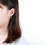 【Angel & Me】極簡 幾何 大 圓圈 光圈 一對 s925 純銀 耳環 耳夾 情人節 禮物, , large