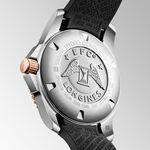 LONGINES 浪琴 深海征服者浪鬼陶瓷潛水機械錶-黑x玫瑰金/41mm L37813589, , large
