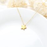 【Angel & Me】小王子 星星 s925 純銀厚鍍24k純金 項鍊 生日禮物, , large