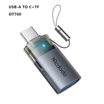 Mcdodo麥多多 LQ OT785 OT760水母系列帶燈轉接頭USB-A to C 或 L+TF, , large