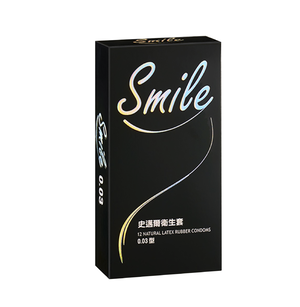 SMILE 12 NATURAL LAXTEX RUBBER CONDOMS