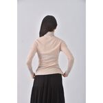 (S) cyuthia rowley質感高領粉色長袖上衣二手衣, , large