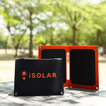 【iSOLAR】10W折疊式太陽能充電器 輕量 露營 登山 車泊 旅行 戶外充電 太陽能充電板 可接行動電源 充電器 便攜環保綠能, , large