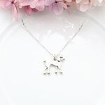 【Angel & Me】貴賓狗 貴賓犬 s925純銀項鍊 生日禮盒 聖誕節禮物, , large