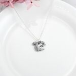 【Angel & Me】松鼠 s925 純銀動物項鍊 精緻手工生日禮物, , large