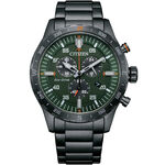 CITIZEN 星辰 光動能計時手錶-綠 AT2527-80X, , large