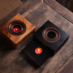 【CITY STAR】Bamboo walnut-colored warm tea warmer, , large