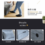 【Hampton 漢汀堡】莫里斯單人沙發床-貓抓布-午夜灰, , large