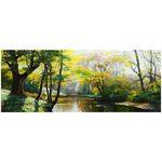 【御畫房】秘境 國家一級畫師手繪油畫60×120cm(VF-30), , large