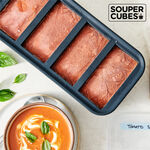 官方直營【Souper Cubes】多功能食品級矽膠保鮮盒_曜石灰2件組(2格+4格), , large