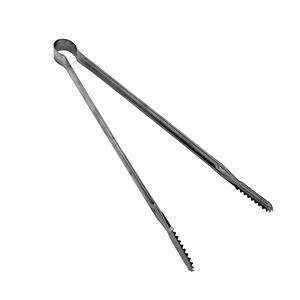 Stainless steel roast meat tongs XL