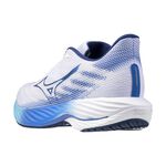 [秉宸] MIZUNO WAVE RIDER 28 男慢跑鞋 超寬楦 運動鞋 白藍 J1GC240401, , large