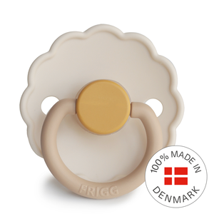 FRIGG Daisy - Round Silicone Pacifier - Chamomile - Size 2