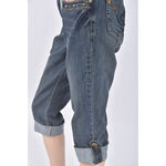 (L) jeans le丹寧牛仔五分藍色長褲二手衣, , large
