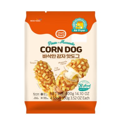 韓國Wooyang馬鈴薯魚腸起司熱狗