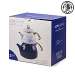 【SOLO Vintage】LCW Home Blue Porcelain Flower Enamel Kettle Sub Teapot Set Made in Turkey 1.1L + 2.3L, , large