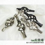 Metal Curtain Rod Finials – Twisted Spire Ball Design for 16mm Rod | 2pcs Set | Italian Series | DIY Decorative Ends | Brushed Bronze, , large