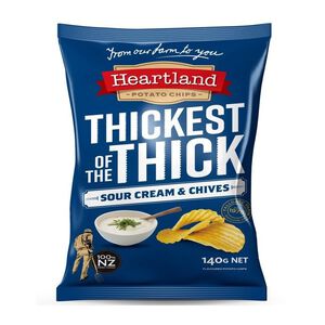 紐西蘭Heartland厚切洋芋片-酸奶香蔥