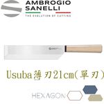蓋瑞廚物【義大利SANELLI 新上市 HEXAGON 木柄日本刀 台灣菜刀】魚刀 出刃 生魚片刀 柳刃 刺身刀, , large