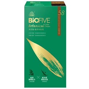 美吾髮BioFIVE植萃染髮霜-亞麻深栗