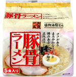 朝日商事創意一品5入包麵豚骨風味, , large