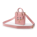 COACH Disney X Coach 米奇米妮溜冰圖案迷你二用琴譜包/淺腮紅粉, , large