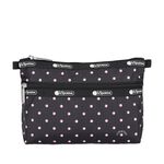 |快速出貨|Lesportsac Cosmetic Clutch 雙層拉鍊收納化妝包 送禮-粉色點滴, , large