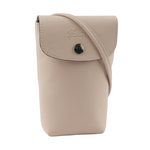 LONGCHAMP Le Pliage Xtra 小牛皮斜背手機包/裸膚色, , large