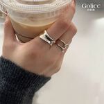 【Gulicc】古莉可 戒指 寬版設計時尚個性雙戒組, , large