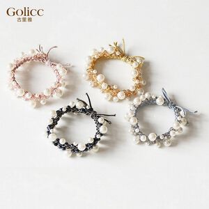 【Gulicc 】古莉可 髮圈 編織串珠手鍊兩用髮圈