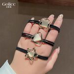 【Gulicc】古莉可 髮圈  貓眼石簡約幾何髮圈, , large