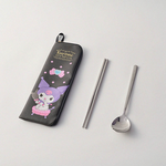 SANRIO Simple Cutlery Set - Coolomi - Black Mirror Two-Piece Set, , large