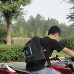 【Niche 樂奇】騎士跨肩背包 郵差包 單肩背包 NMO-2222 贈附雨罩, , large