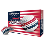 TaylorMade 高爾夫球 Tour Response Stripe USA 12入/盒 三層球, , large