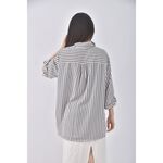 (L) living條紋白色短袖上衣二手衣, , large