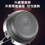 【CITY STAR】316 Stainless Steel Non-stick Honeycomb Yukihira Pan(22cm), , large