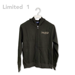 Brushed pocket hooded coat in iron gray