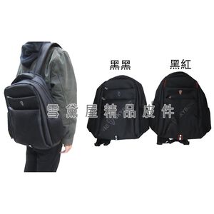 ~雪黛屋~SKYBOW 後背包中大容量14吋電腦A4夾主袋+外袋共四層防水尼龍布二層主袋口胸前釦BSS500130960