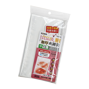 食品級加厚夾鏈袋-中-12入X6包
