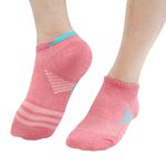 【D&G】透氣避震足弓女襪<黑>D401 毛巾底 氣墊 襪子 機能運動襪, 黑, large